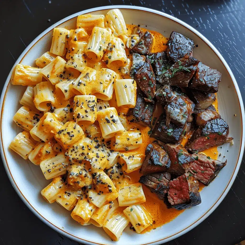 Cajun Steak Rigatoni preparation steps
