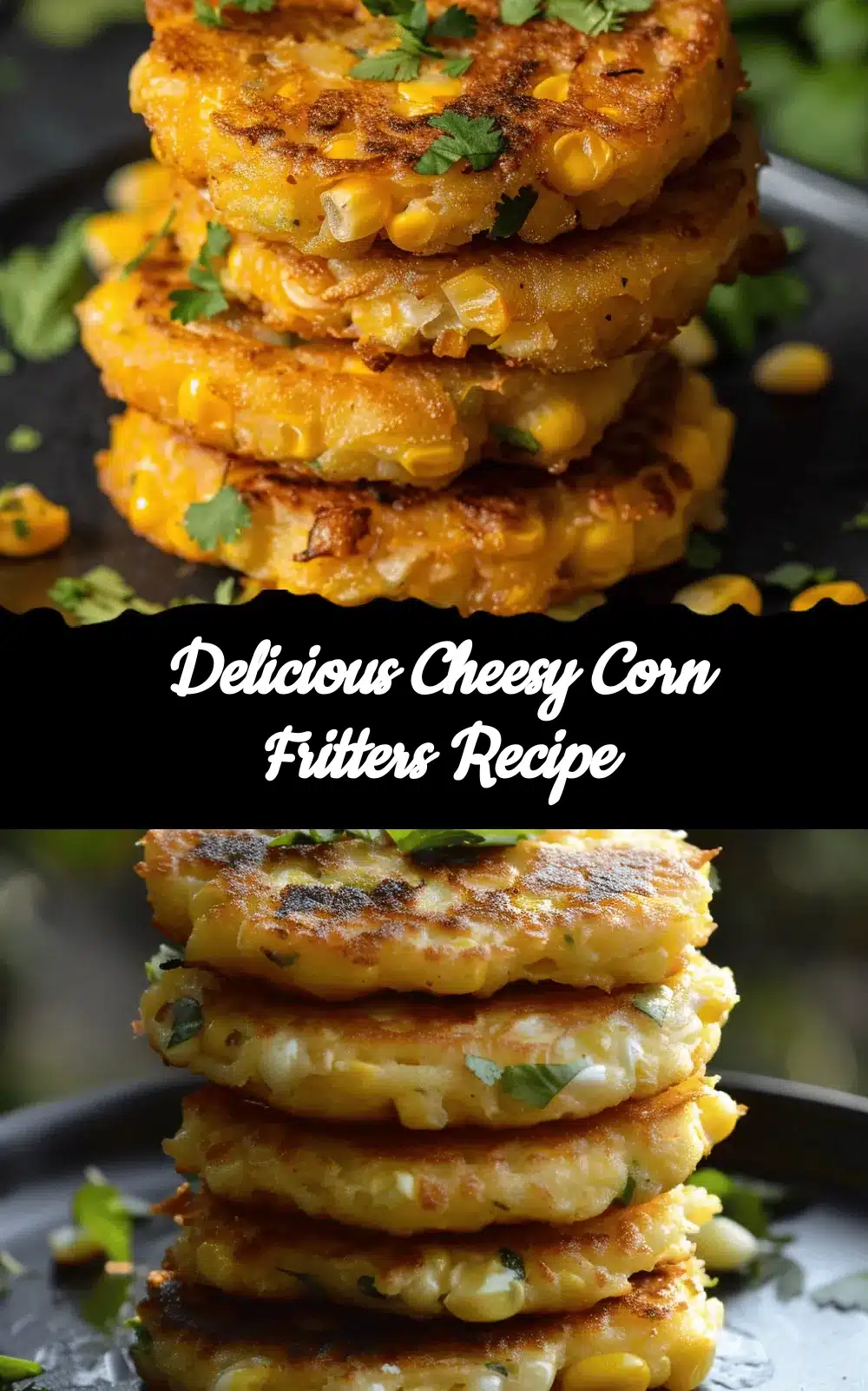 cheesy corn fritters recipe