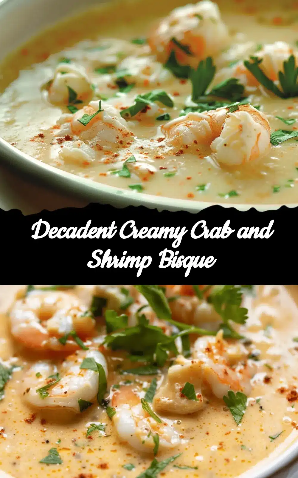 creamy crab and shrimp bisque recipe