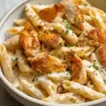 creamy ricotta chicken pasta - featured image