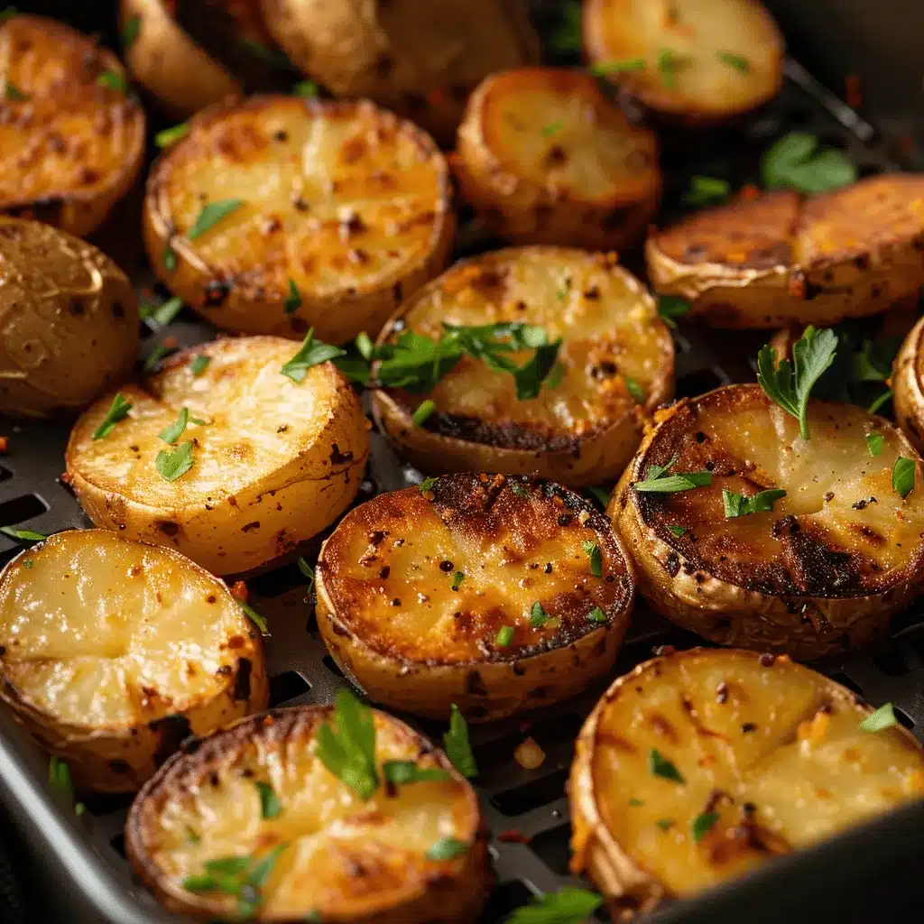 crispy air fryer sliced potatoes preparation steps