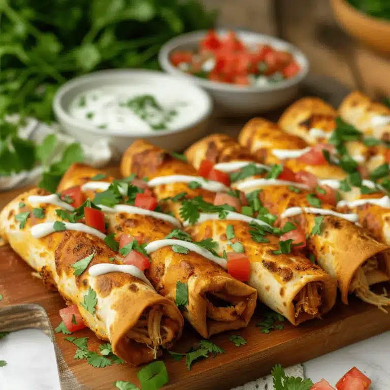 crispy chicken taquitos - featured image