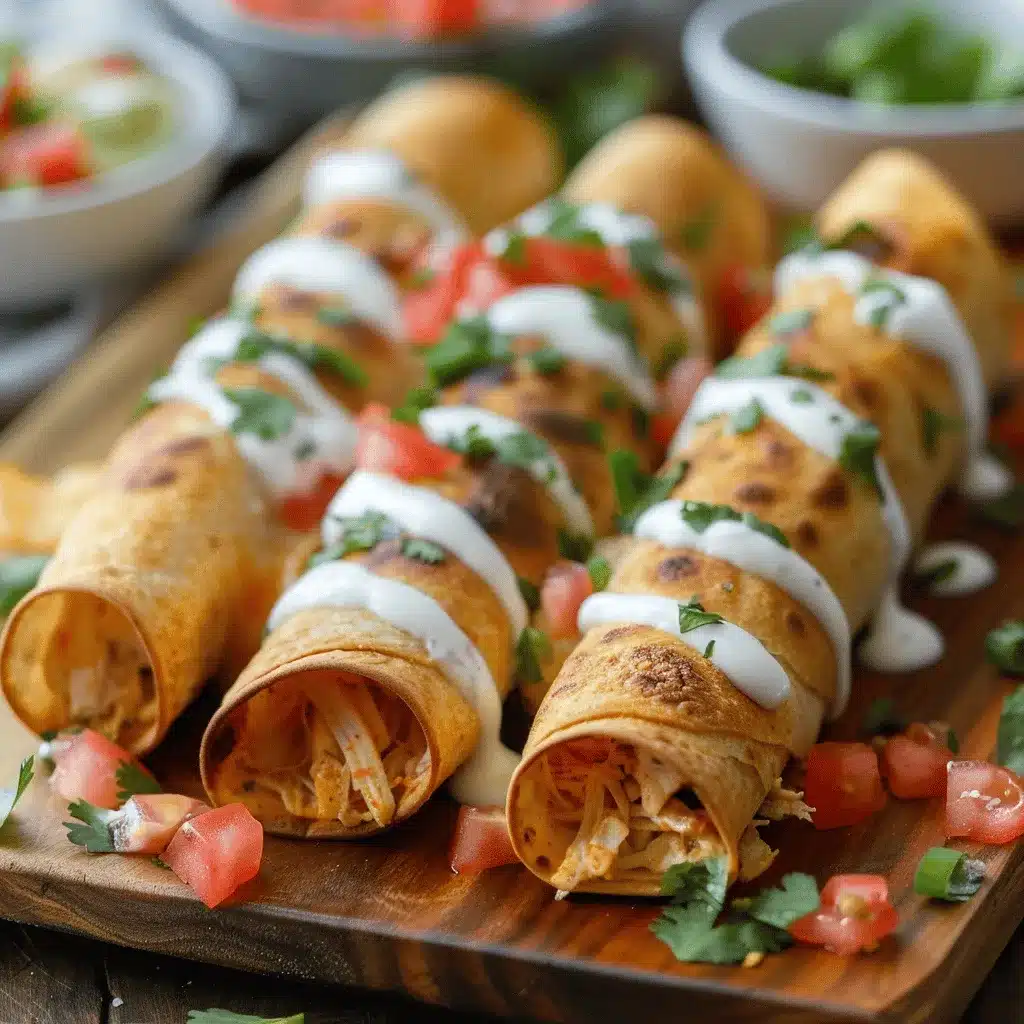crispy chicken taquitos preparation steps