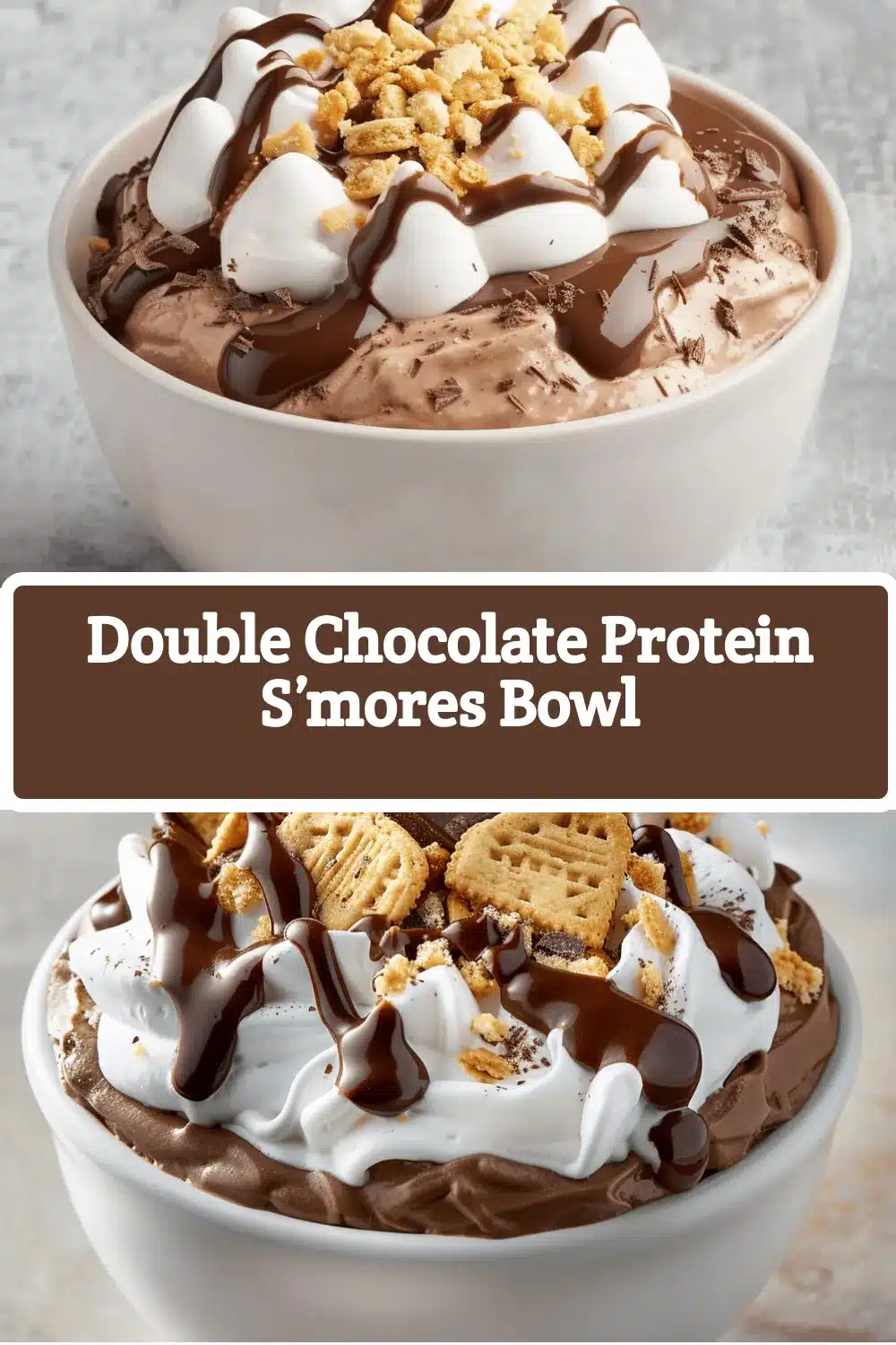 Double Chocolate Protein S’mores Bowl recipe