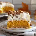 pumpkin poke cake - featured image