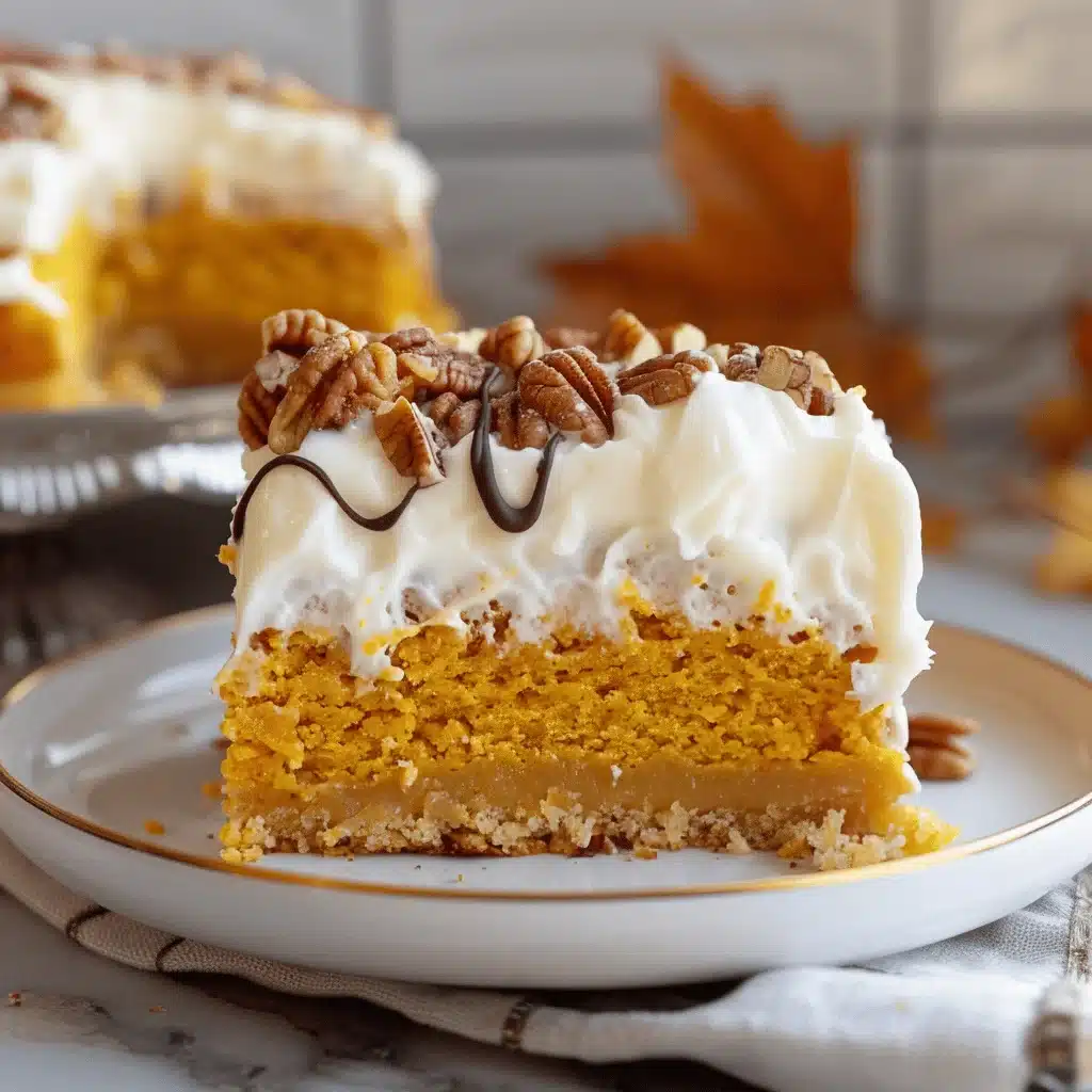 pumpkin poke cake - featured image