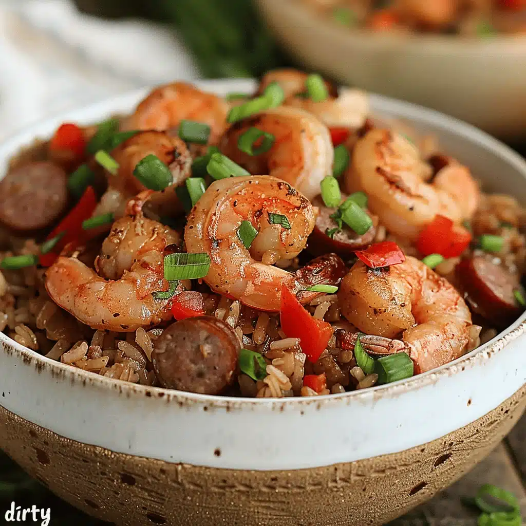 shrimp and sausage dirty rice - featured image