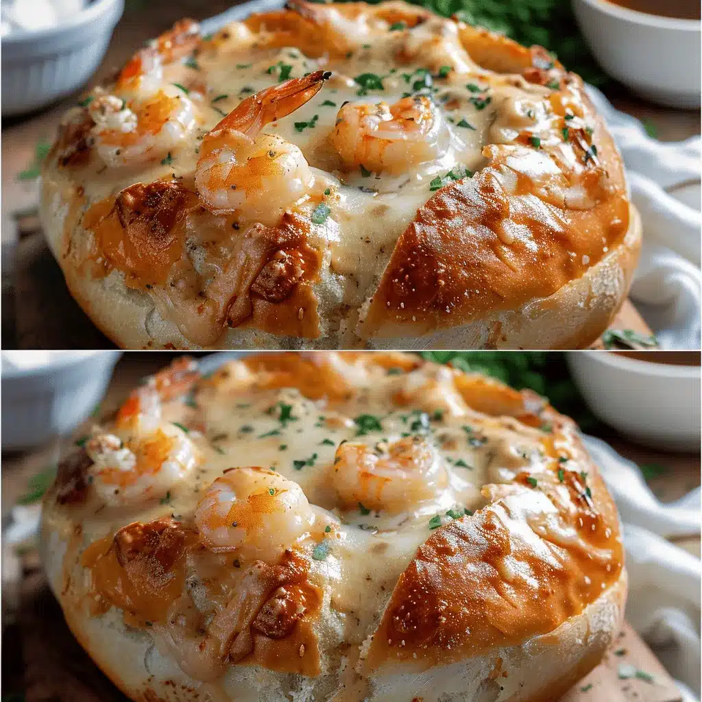 stuffed seafood bread bowl preparation steps