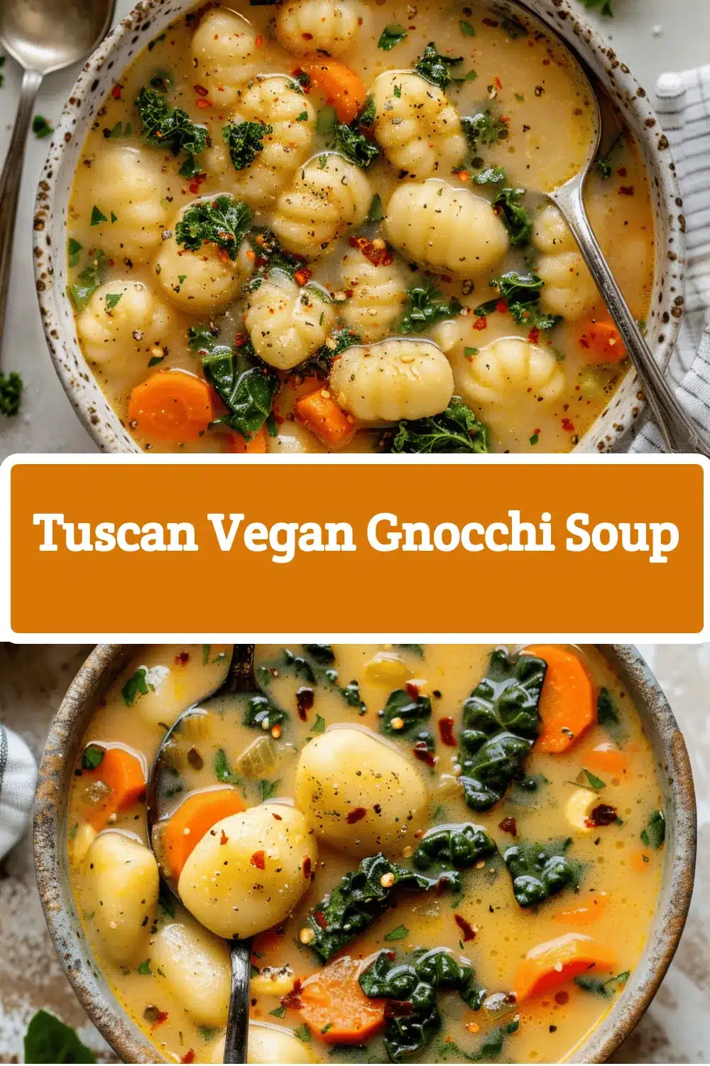 Tuscan vegan gnocchi soup recipe