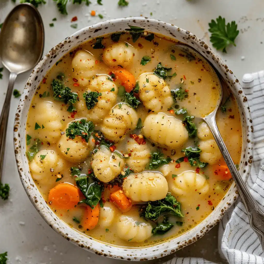 Tuscan vegan gnocchi soup - featured image