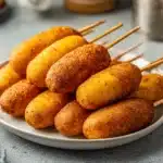 air fryer mini corn dogs - featured image