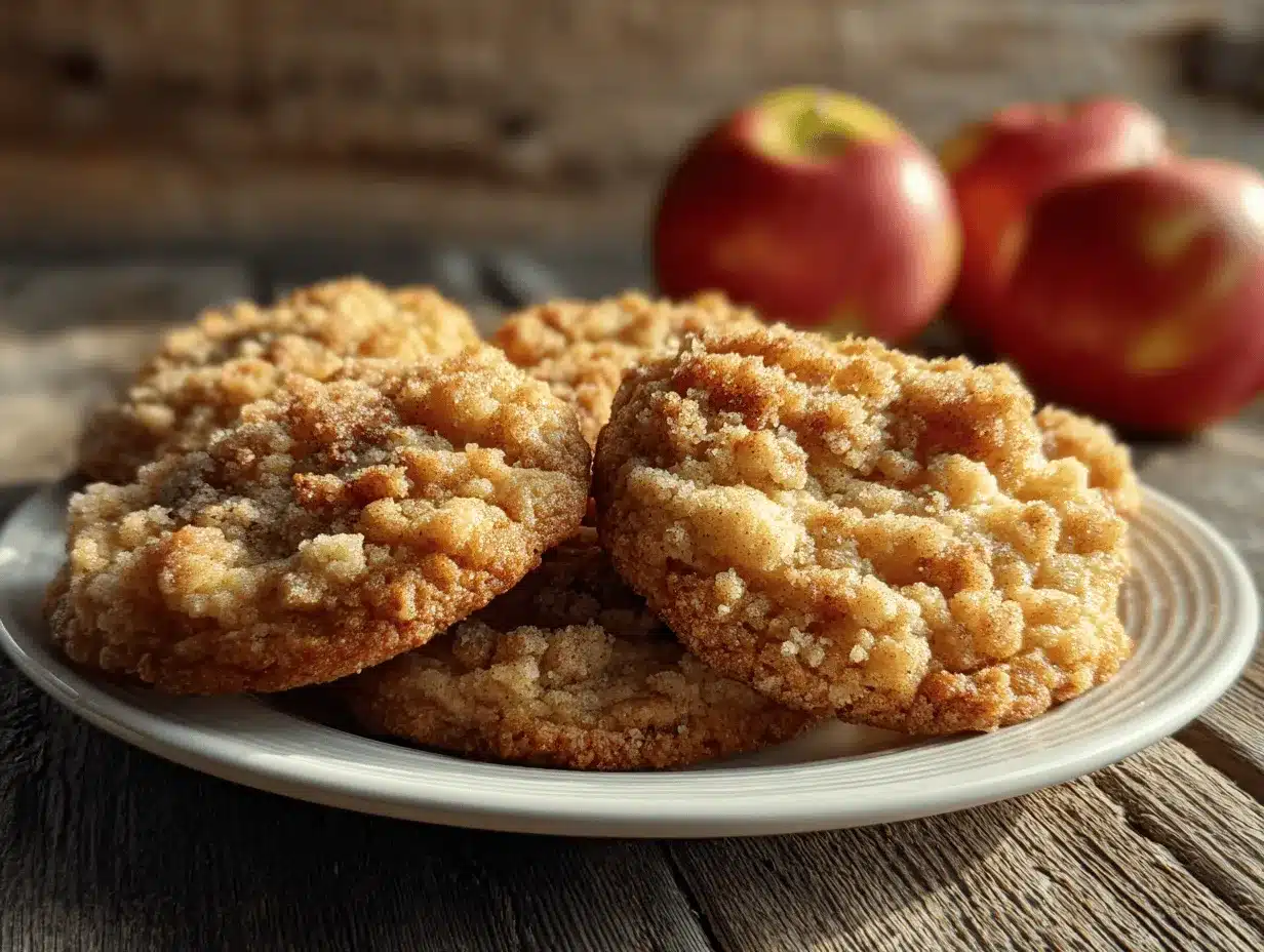 apple crumb cookies preparation steps