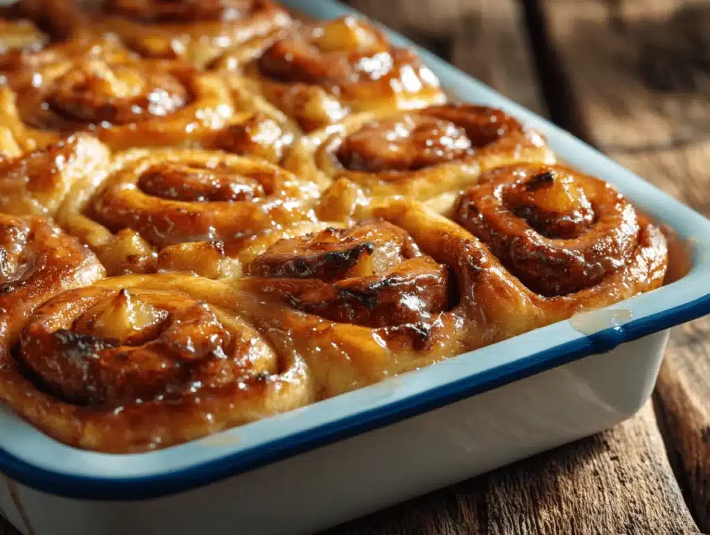 apple pie cinnamon rolls - featured image