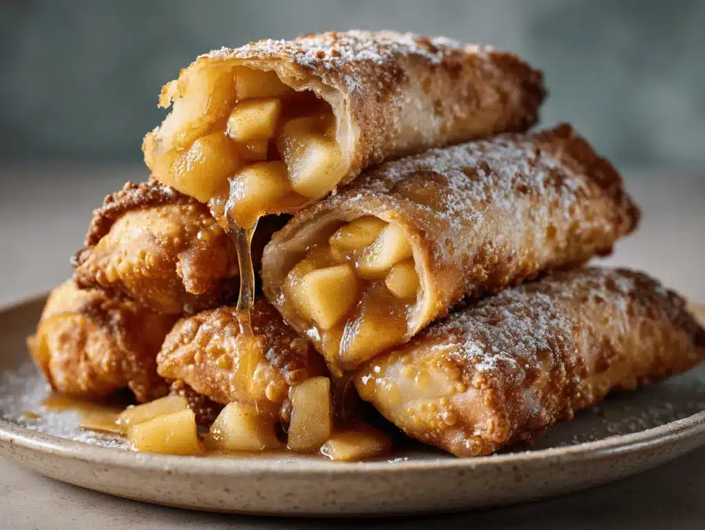 apple pie egg rolls - featured image