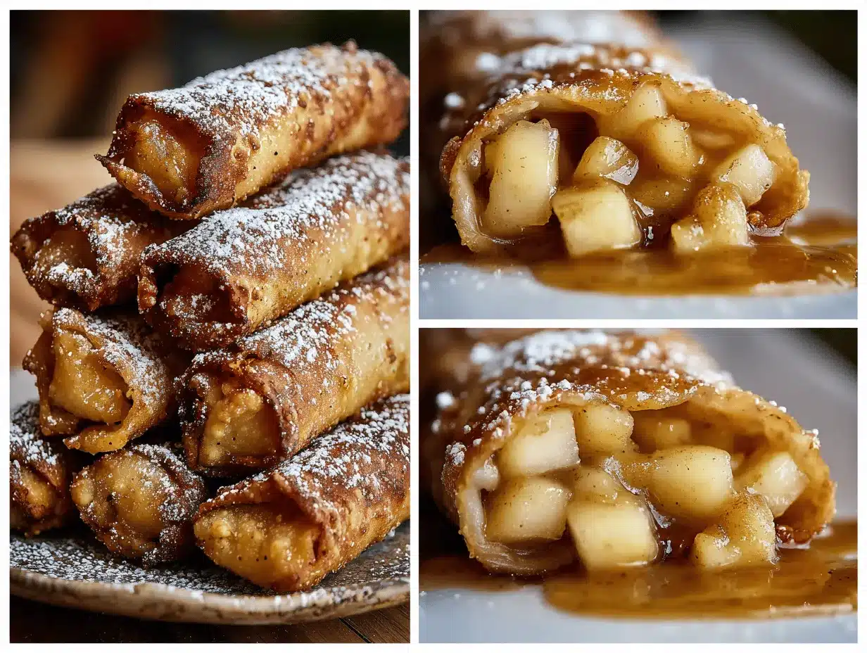 apple pie egg rolls preparation steps