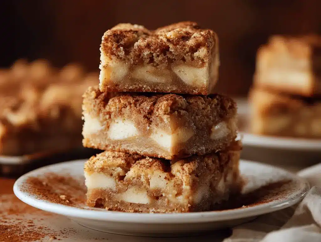 apple pie snickerdoodle cookie bars - featured image