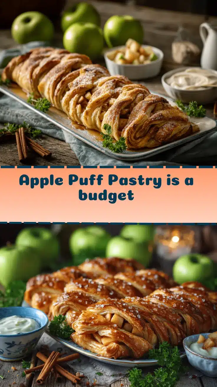 apple puff pastry braid recipe