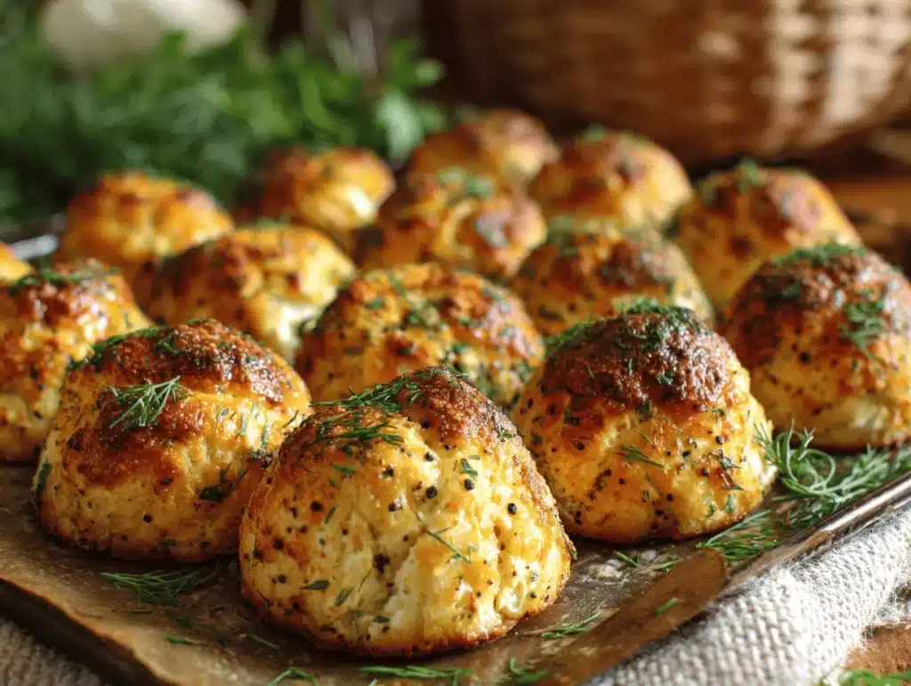 baked goat cheese balls - featured image