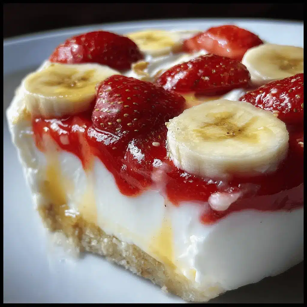 banana pudding strawberry cheesecake - featured image