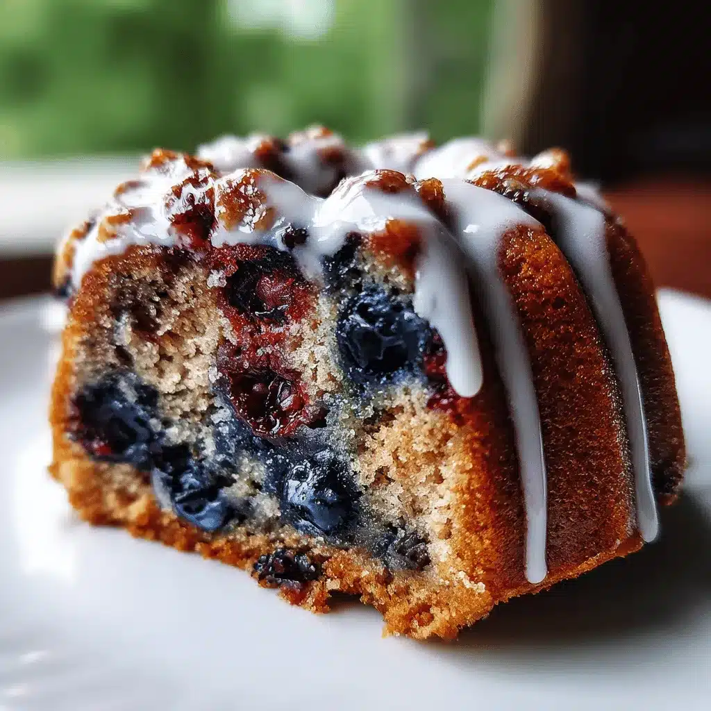 blueberry breakfast Bundt cake preparation steps