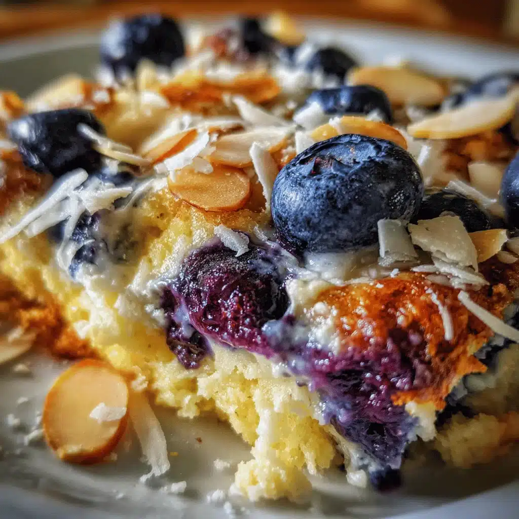 blueberry cottage cheese breakfast bake - featured image