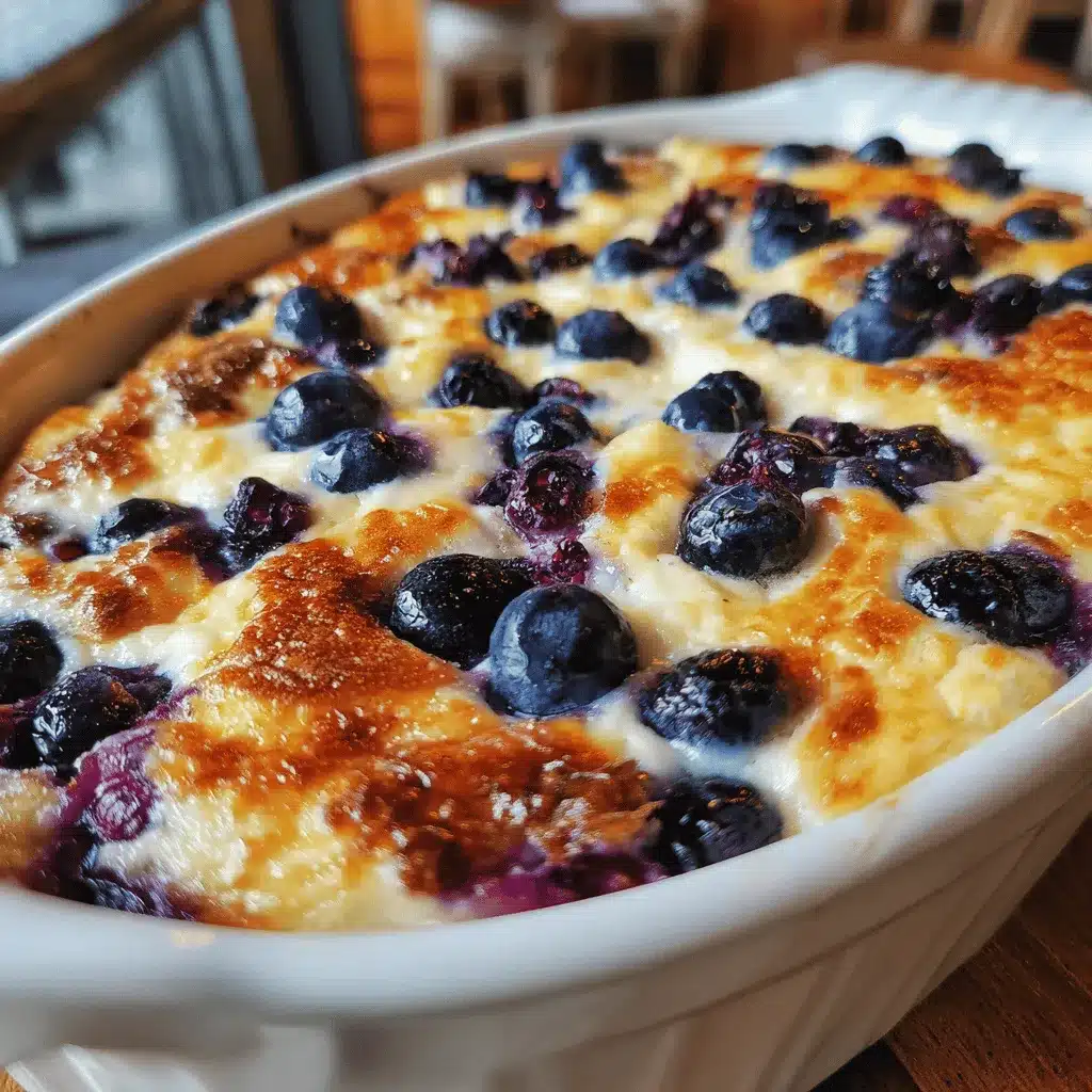 blueberry cottage cheese breakfast bake preparation steps