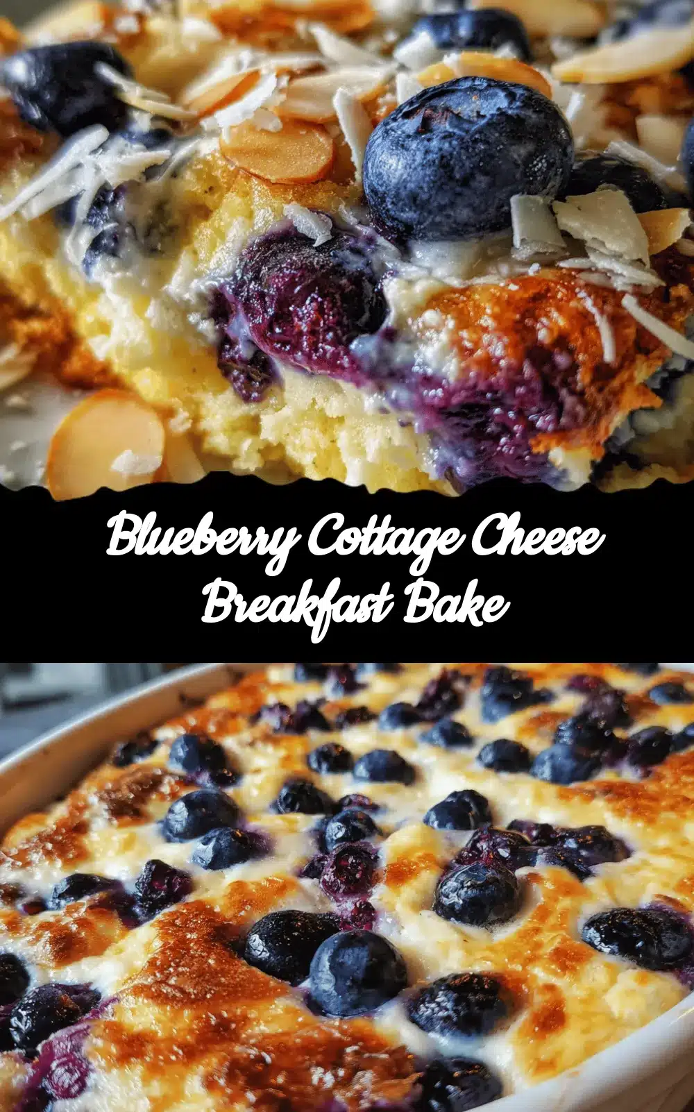 blueberry cottage cheese breakfast bake recipe