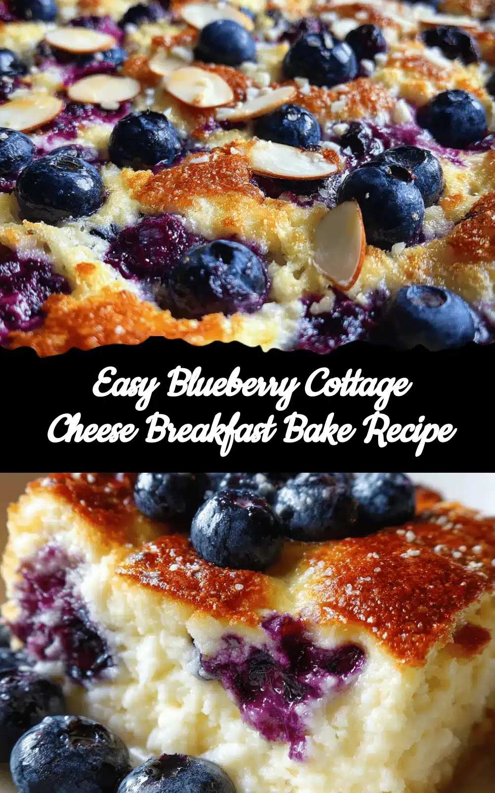 blueberry cottage cheese breakfast bake recipe