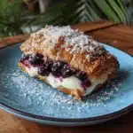 blueberry cream cheese puff pastry - featured image