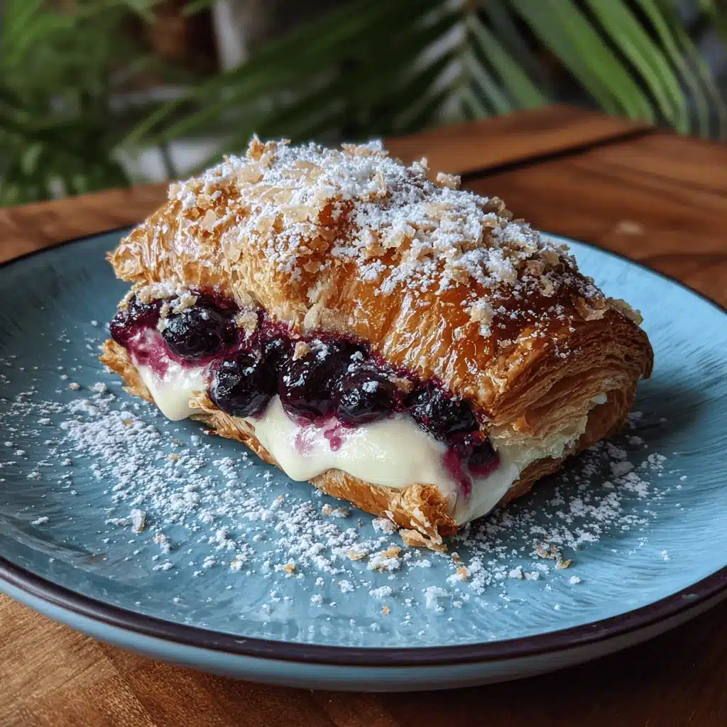 blueberry cream cheese puff pastry - featured image