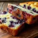 blueberry quick bread - featured image