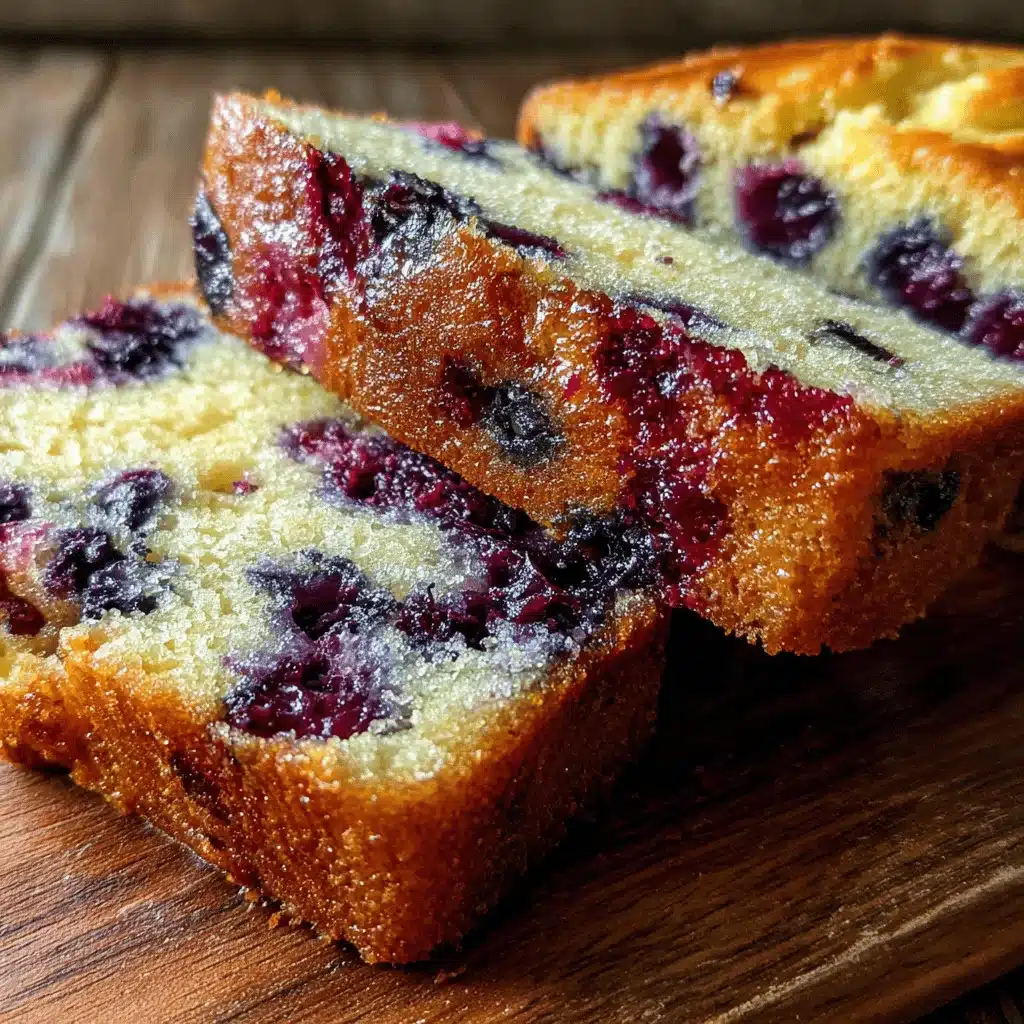 blueberry quick bread - featured image