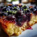 blueberry upside down cake - featured image
