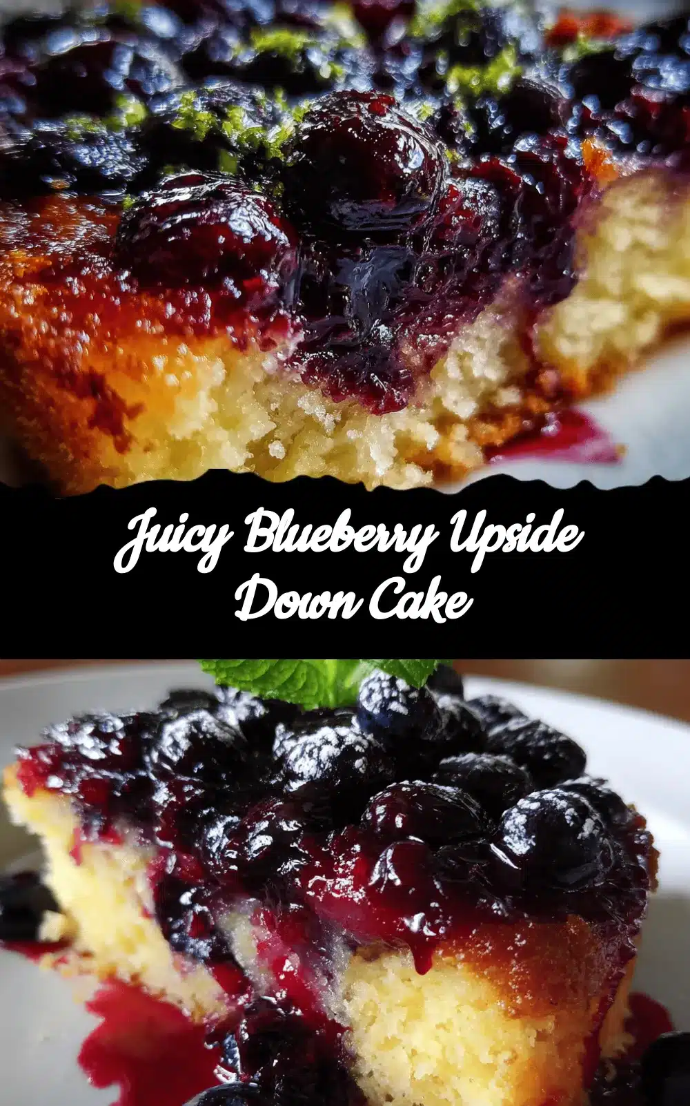 blueberry upside down cake recipe