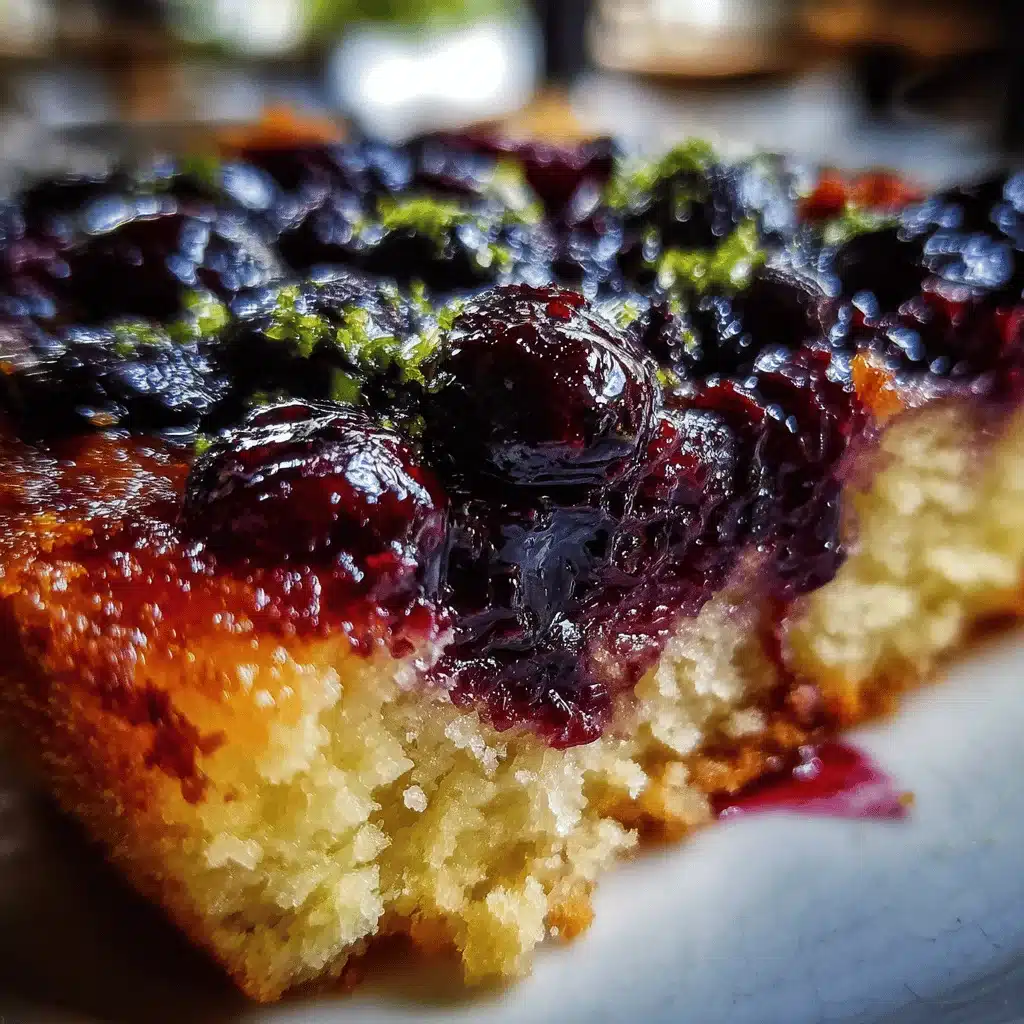 blueberry upside down cake - featured image
