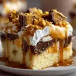 Butterfinger poke cake - featured image