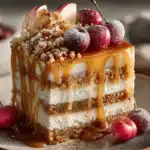 Caramel Apple Cheesecake Cake - featured image
