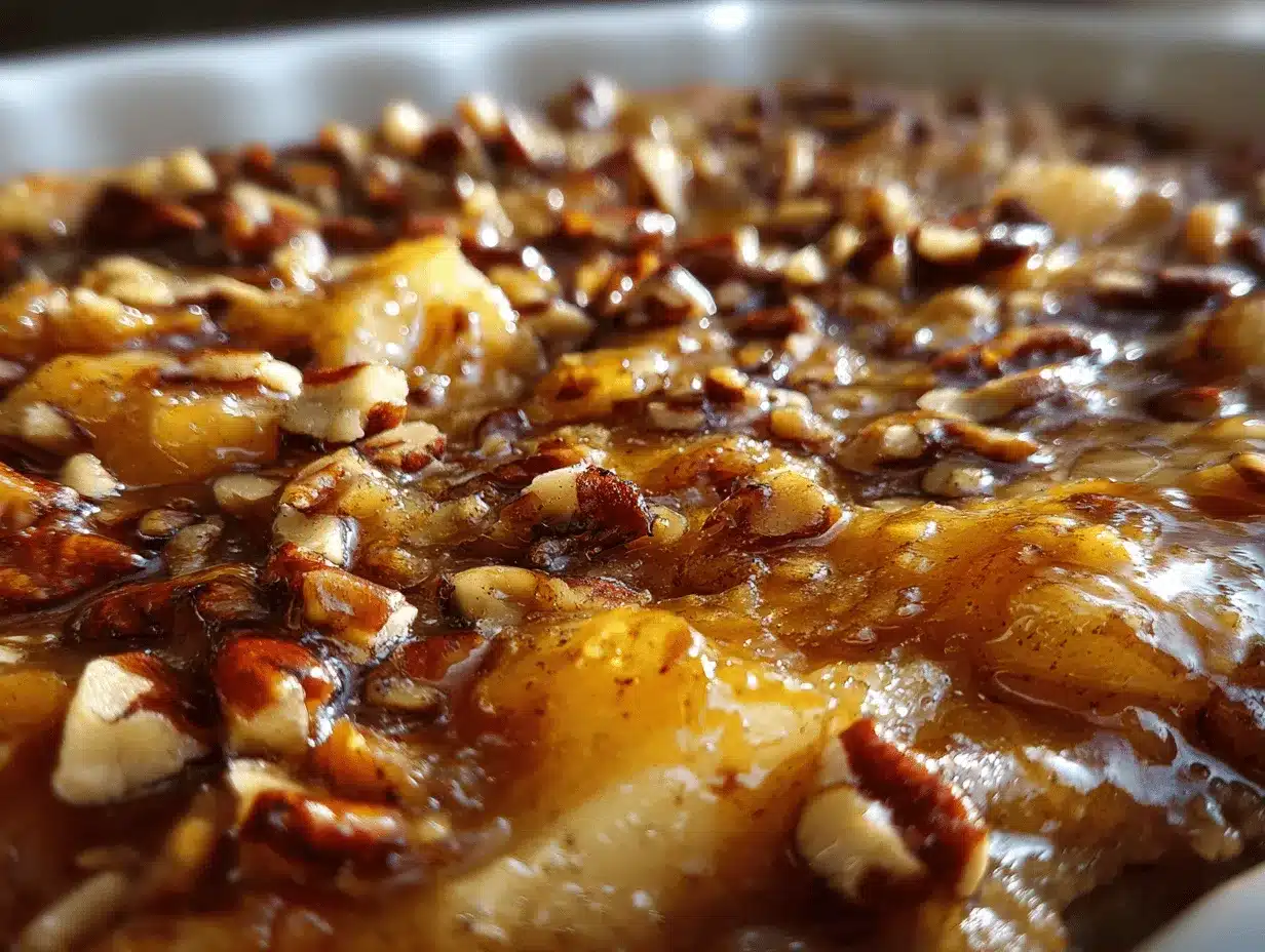 caramel apple dump cake preparation steps