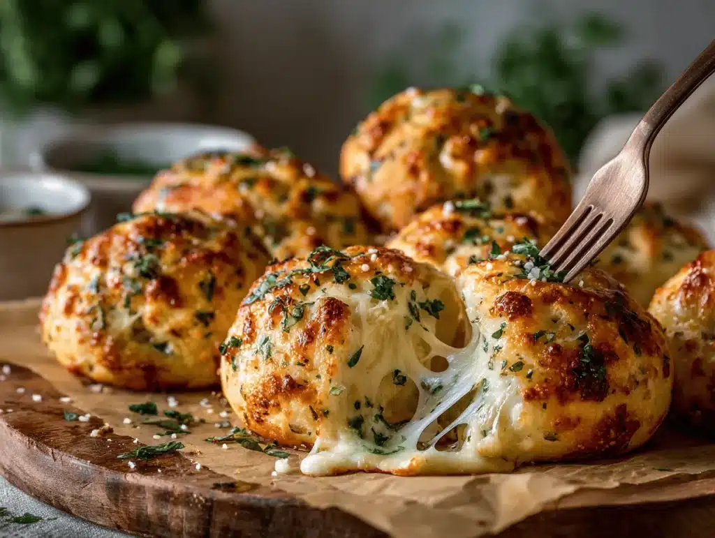 cheesy pizza bombs - featured image