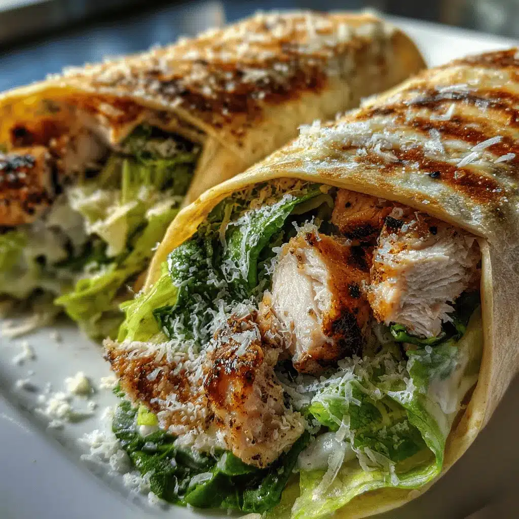 Chicken Caesar Salad Wraps preparation steps