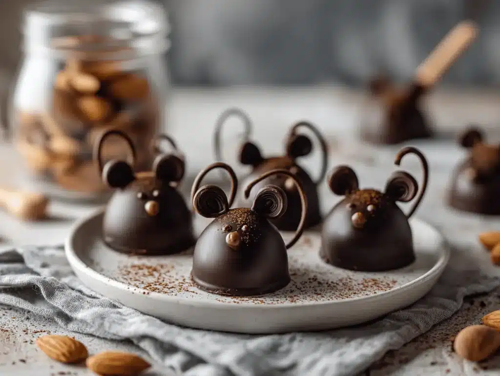 chocolate mice recipe - featured image