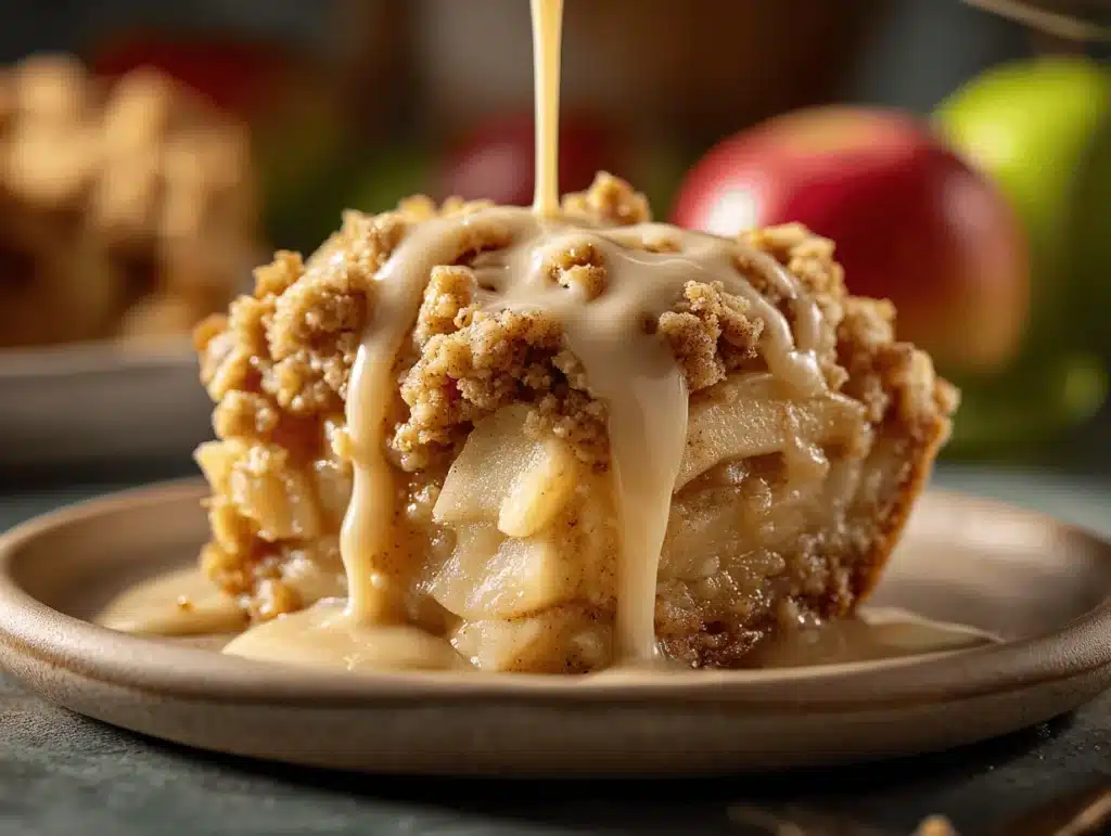 cinnamon apple drizzle recipe - featured image