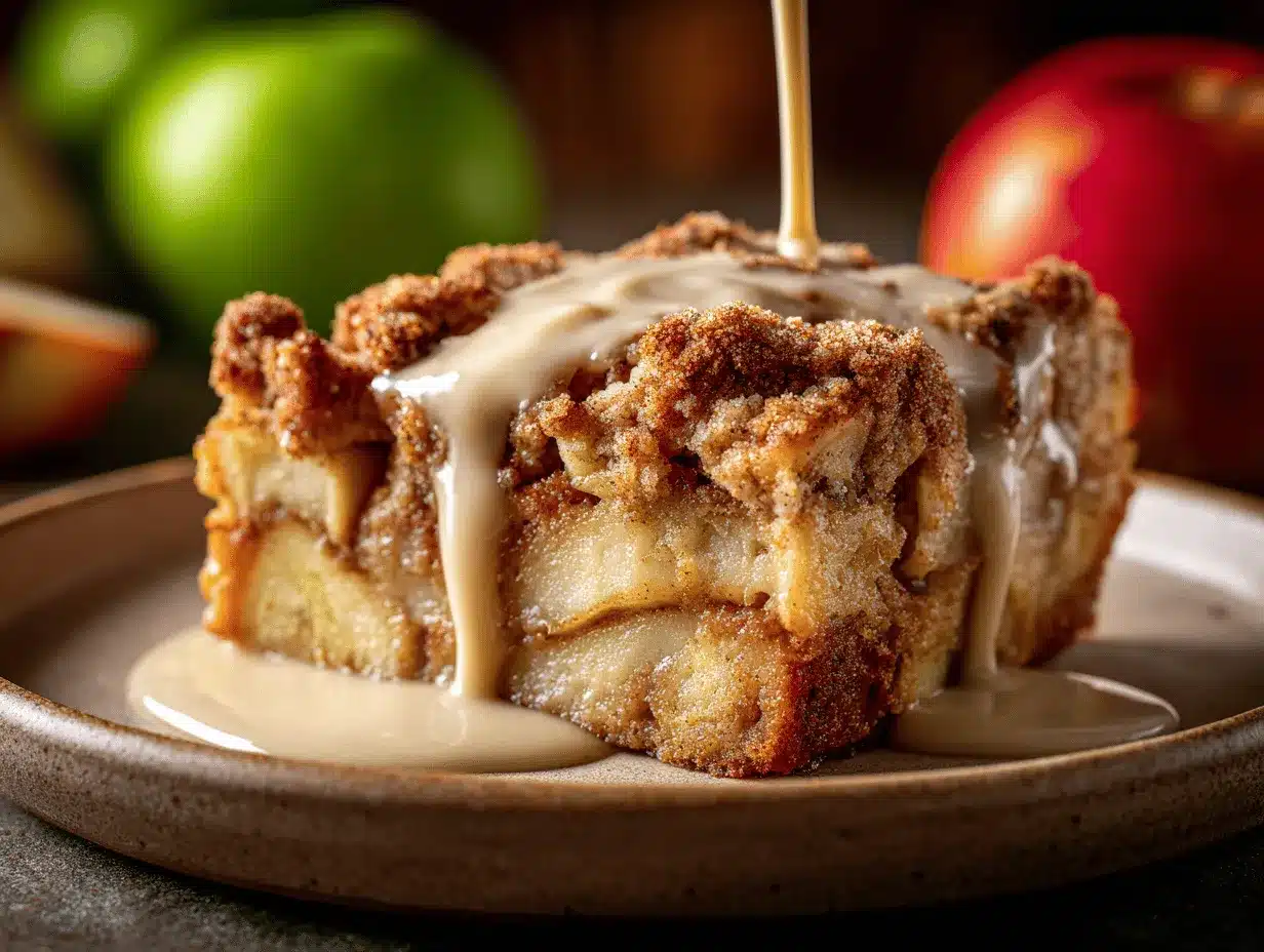 cinnamon apple drizzle recipe preparation steps