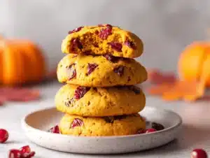 cranberry pumpkin cookies - featured image