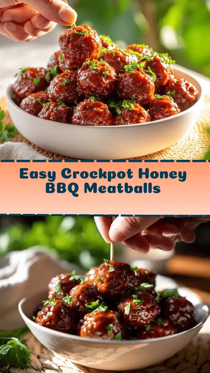 crockpot honey BBQ meatballs recipe