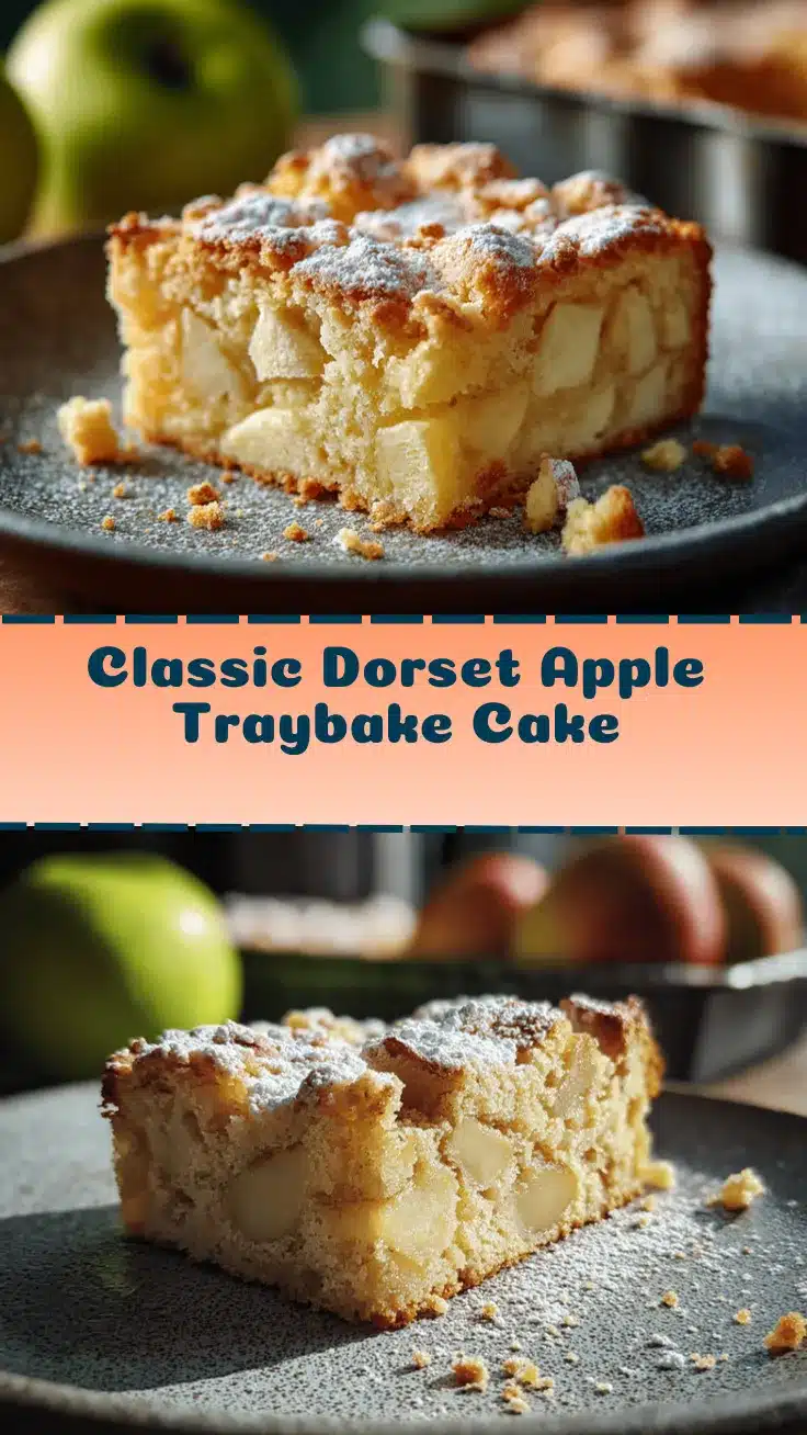 Dorset apple traybake cake recipe