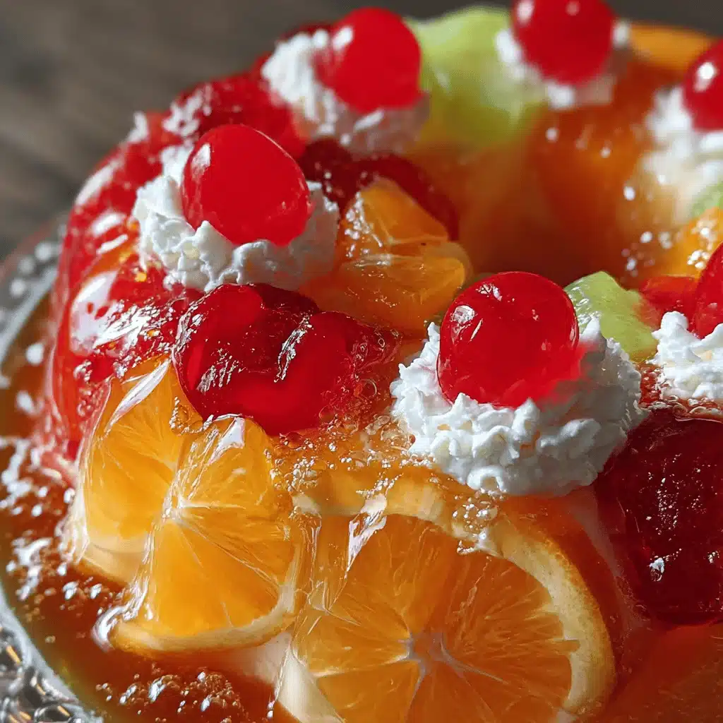 fruity creamy punch bowl cake - featured image