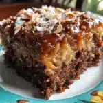 German chocolate sheet cake - featured image