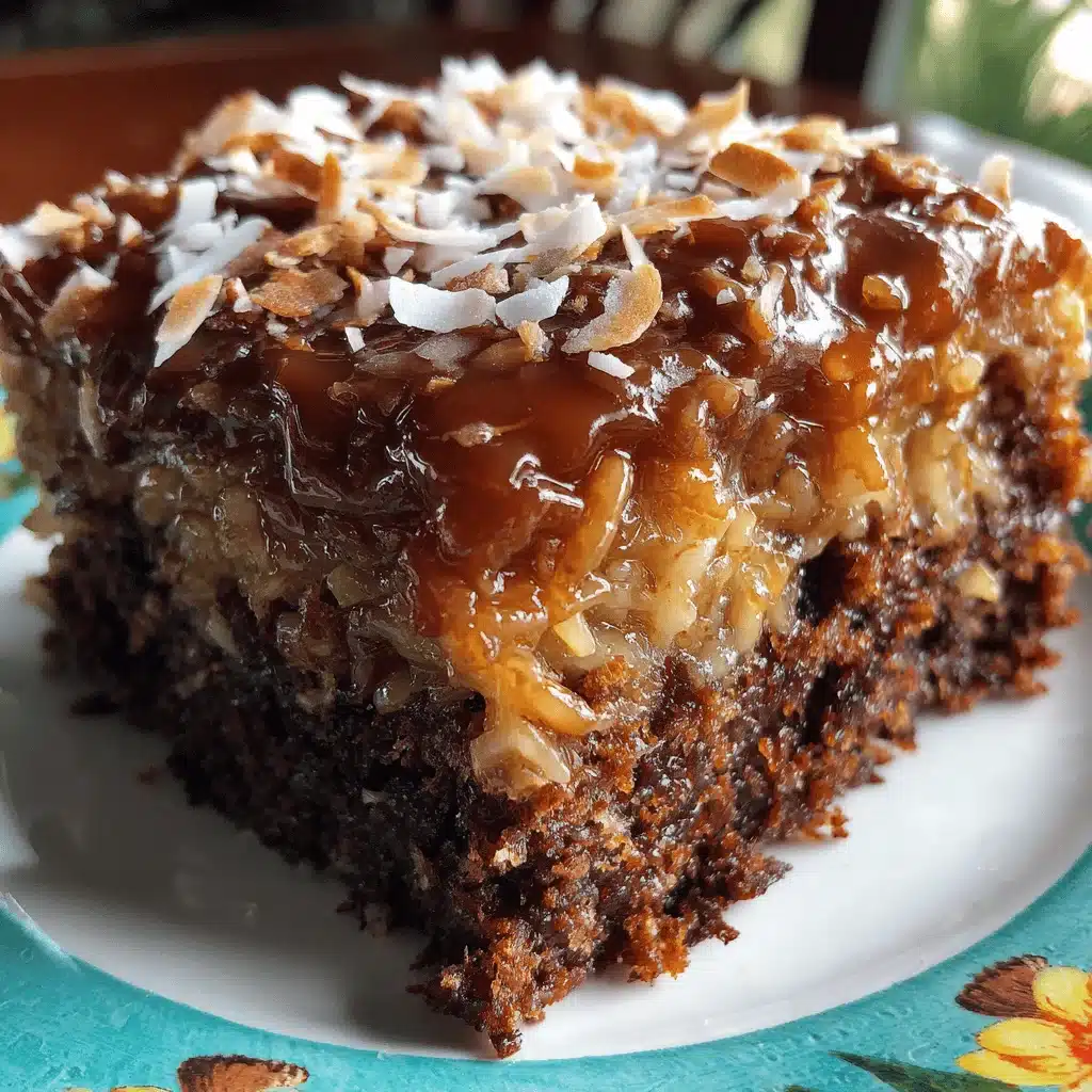 German chocolate sheet cake - featured image