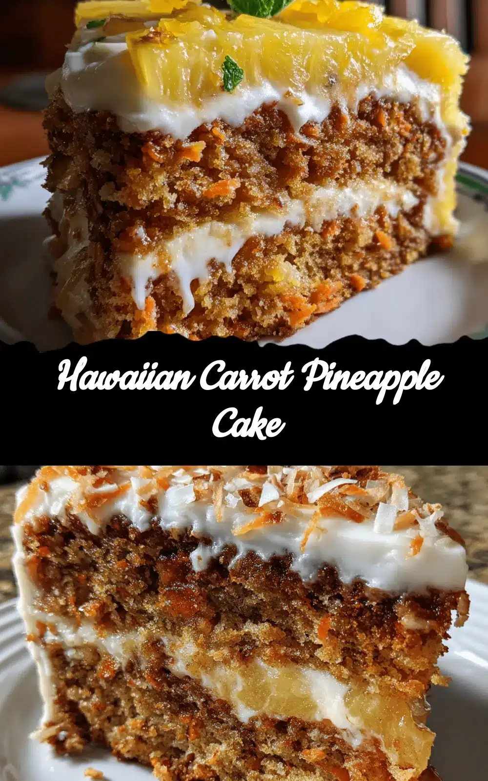 Hawaiian carrot pineapple cake recipe